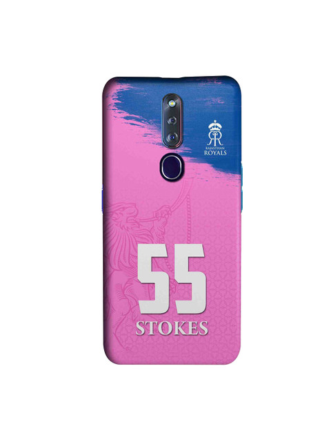 

CelfieDesign Pink & Blue Rajasthan Royals Gear Up Oppo F11 Pro Slim Back Case