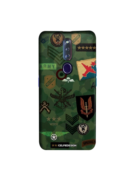 

CelfieDesign Green & Black Roger That Oppo F11 Pro Slim Back Case