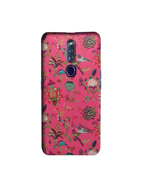 

CelfieDesign Pink & Green Payal Singhal Chidiya Oppo F11 Pro Slim Back Case