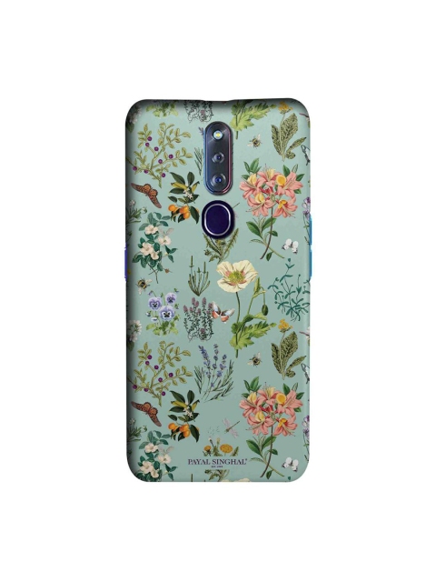 

CelfieDesign Blue & Green Payal Singhal Titli Aqua Oppo F11 Pro Slim Back Case