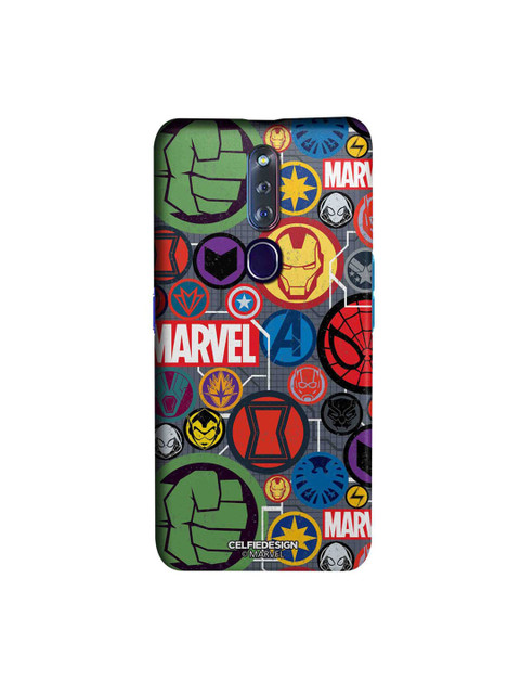 

CelfieDesign Grey & Blue Marvel Iconic Mashup Oppo F11 Pro Slim Back Case