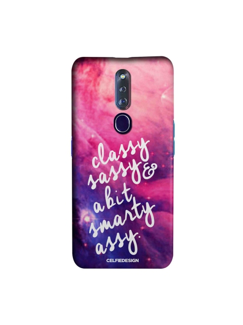 

CelfieDesign Purple & Pink Smarty Assy OPPO F11 Pro Slim Back Case