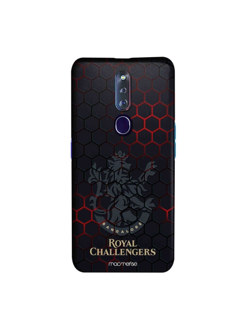 

CelfieDesign Black & Red RCB Hex Pattern Oppo F11 Pro Slim Back Case