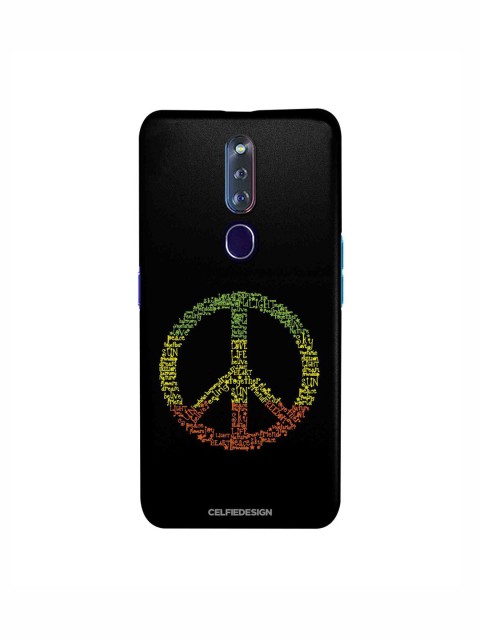 

CelfieDesign Black & Yellow Symbol of Peace OPPO F11 Pro Slim Back Case