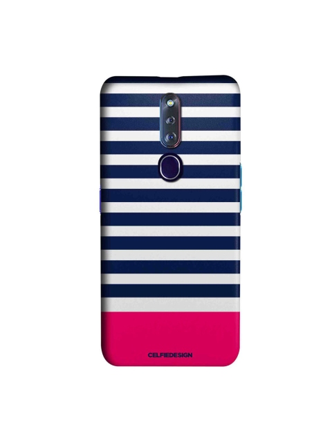 

CelfieDesign Blue & White Simply Stripes OPPO F11 Pro Slim Back Case