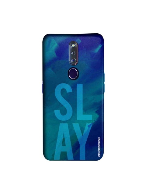 

CelfieDesign Blue Typography Printed Oppo F11 Pro Slim Back Case