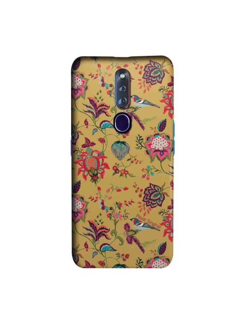 

CelfieDesign Mustard & Pink Payal Singhal Chidiya OPPO F11 Pro Slim Back Case