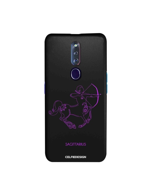 

CelfieDesign Black & Purple Sagittarius OPPO F11 Pro Slim Back Case