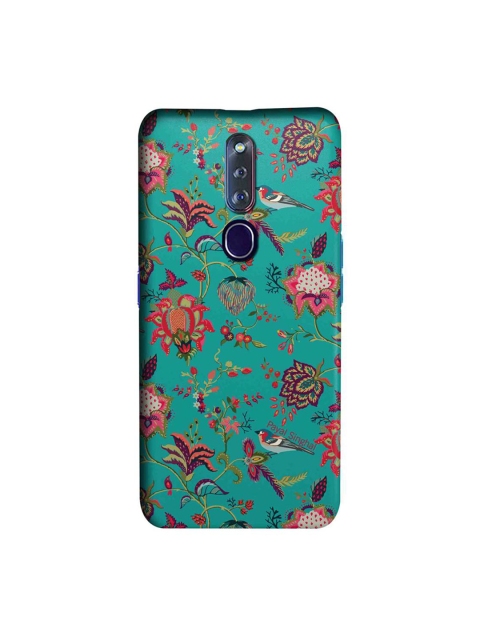 

CelfieDesign Blue & Green Payal Singhal Chidiya Oppo F11 Pro Slim Back Case