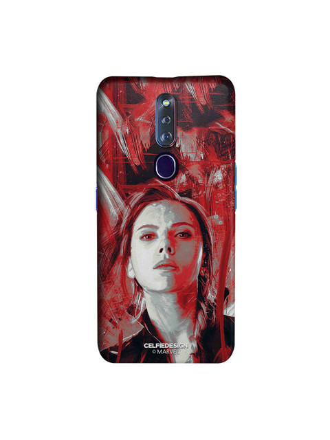 

CelfieDesign Red & Black Charcoal Art Black Widow OPPO F11 Pro Slim Back Case