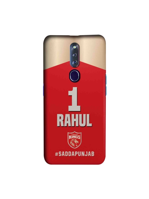 

CelfieDesign Red & Beige Punjab Kings Gear Up Oppo F11 Pro Slim Back Case