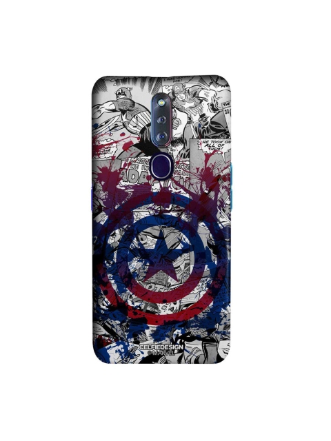 

CelfieDesign White & Blue Splash Out Shield OPPO F11 Pro Slim Back Case