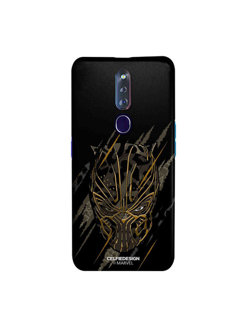 

CelfieDesign Black & Brown Headstrong Contender Oppo F11 Pro Slim Back Case
