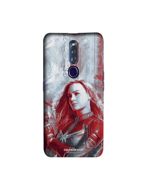 

CelfieDesign Grey & Red Charcoal Art Capt Marvel Oppo F11 Pro Slim Back Case