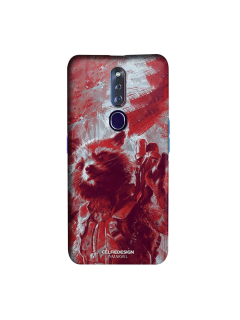 

CelfieDesign Red & White Charcoal Art Rocket OPPO F11 Pro Slim Back Case