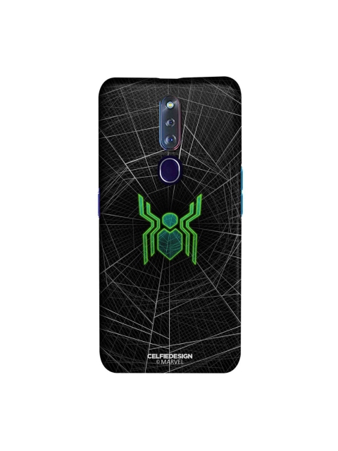 

CelfieDesign Black & Green Spiderman Logo Web OPPO F11 Pro Slim Back Case