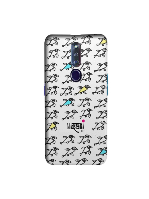 

CelfieDesign White & Black Masaba Bird Print OPPO F11 Pro Slim Back Case