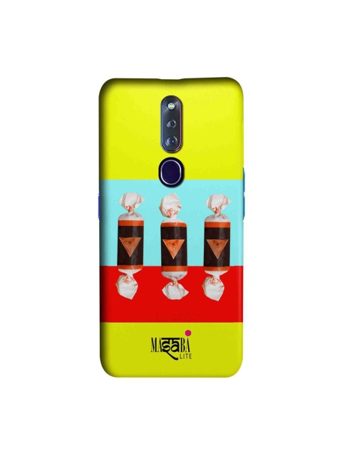 

CelfieDesign Blue & Yellow Graphic Printed OPPO F11 Pro Slim Back Case