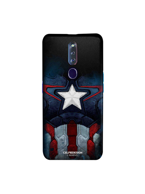 

CelfieDesign Black & Red Cap Am Suit Oppo F11 Pro Slim Back Case
