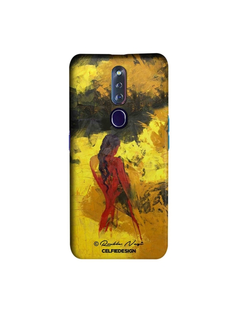 

CelfieDesign Yellow & Black Lady in Red Oppo F11 Pro Slim Back Case