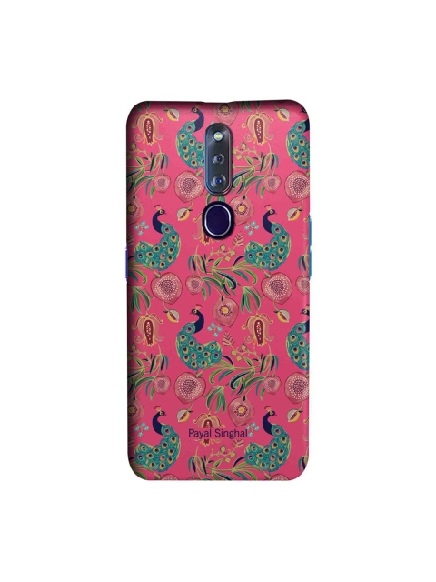 

CelfieDesign Pink & Green Payal Singhal Anaar & Mor Oppo F11 Pro Slim Back Case