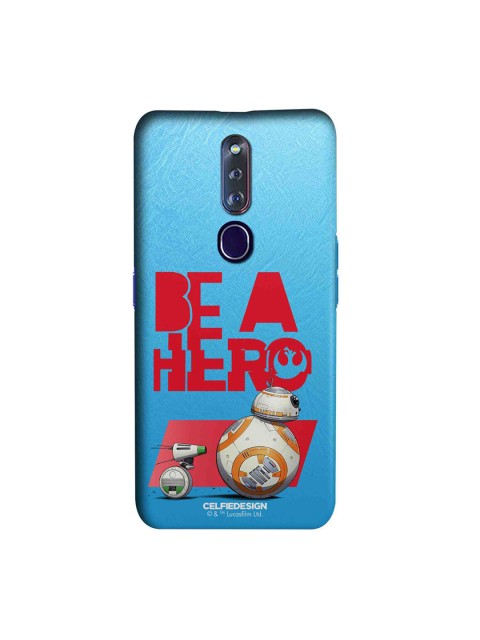 

CelfieDesign Blue & Red Be A Hero Oppo F11 Pro Slim Back Case