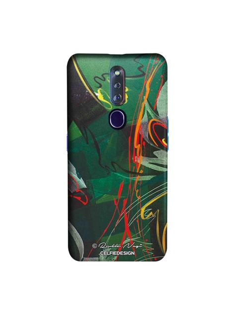 

CelfieDesign Green & Black Strokes of Life Oppo F11 Pro Slim Back Case