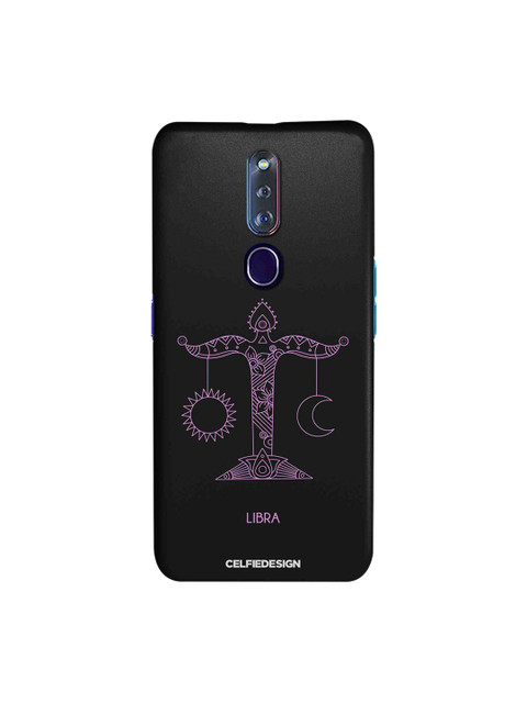 

CelfieDesign Black & Pink Libra Oppo F11 Pro Slim Back Case