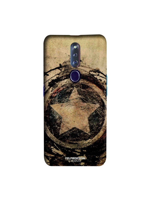 

CelfieDesign Beige & Black Symbolic Captain Shield Oppo F11 Pro Slim Back Case
