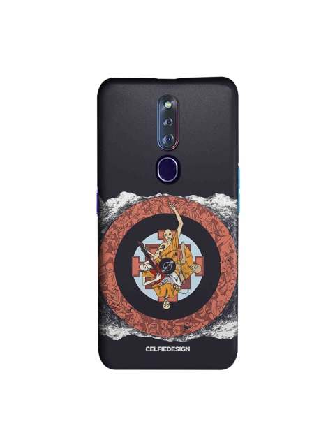 

CelfieDesign Black & Brown Rock Baba Cover Oppo F11 Pro Slim Back Case