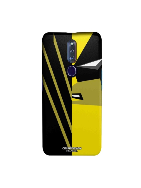 

CelfieDesign Black & Yellow Face Focus Wolverine Oppo F11 Pro Slim Back Case