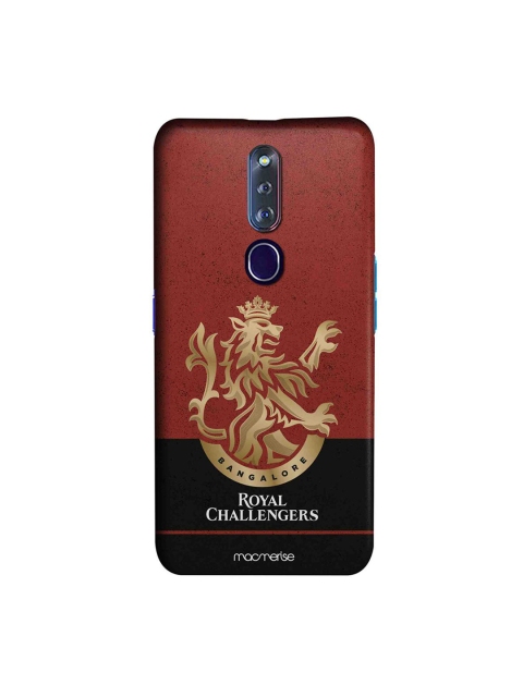 

CelfieDesign Brown & Gold-Toned RCB Oppo F11 Pro Slim Back Case
