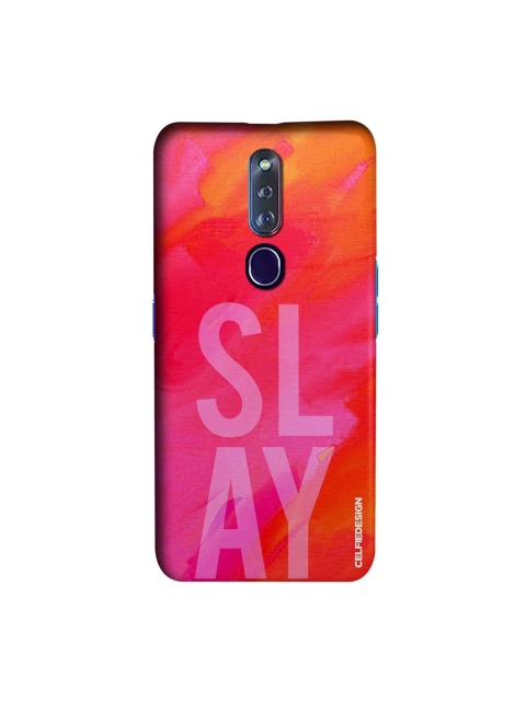 

CelfieDesign Red & Pink Slay Pink Oppo F11 Pro Slim Back Case