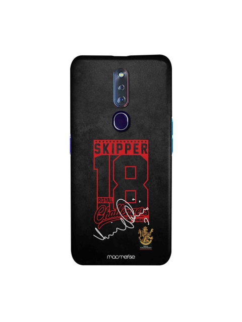 

CelfieDesign Black & Red Typography Printed Oppo F11 Pro Slim Back Case