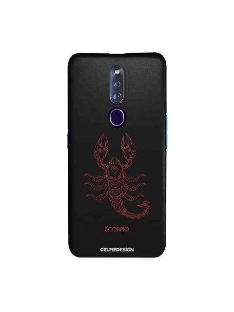 

CelfieDesign Black & Red Scorpio Oppo F11 Pro Slim Back Case