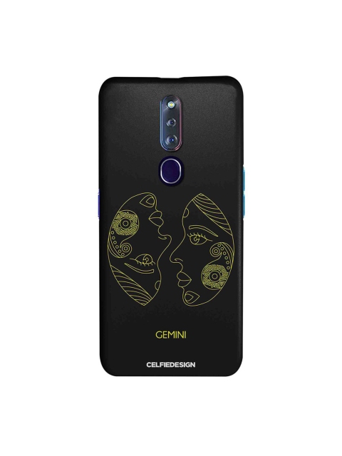 

CelfieDesign Black & Yellow Gemini Oppo F11 Pro Slim Back Case