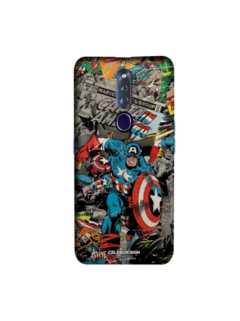 

CelfieDesign Blue & Red Comic Captain America Oppo F11 Pro Slim Back Case