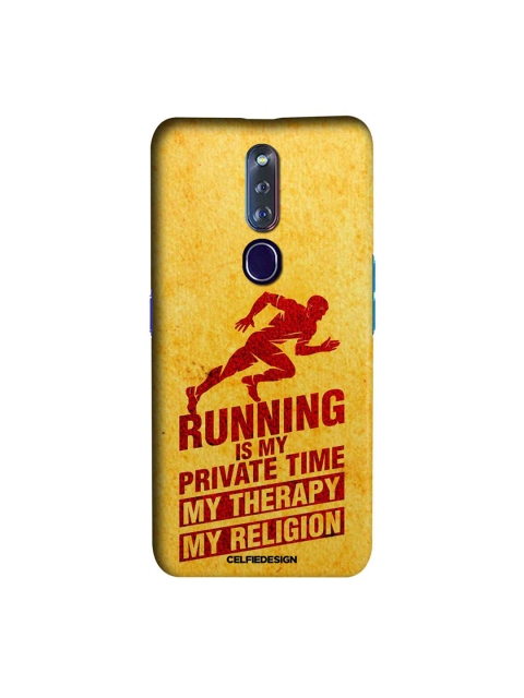 

CelfieDesign Yellow & Red Religion Of Running Oppo F11 Pro Slim Back Case