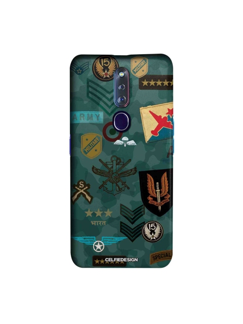 

CelfieDesign Green & Black Roger That Oppo F11 Pro Slim Back Case