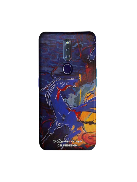 

CelfieDesign Black & Blue Young Idol Oppo F11 Pro Slim Back Case