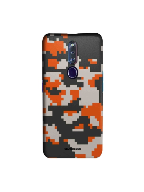 

CelfieDesign Orange & Black Camo Pixel Flame Oppo F11 Pro Slim Back Case
