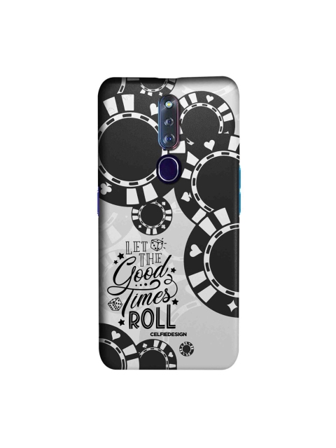 

CelfieDesign Black & Grey Typography Oppo F11 Pro Slim Back Case