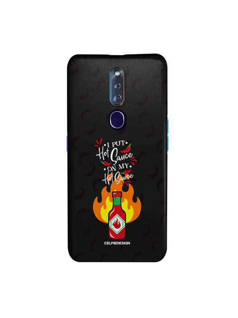 

CelfieDesign Black & Red Hot Sauce OPPO F11 Pro Slim Back Case