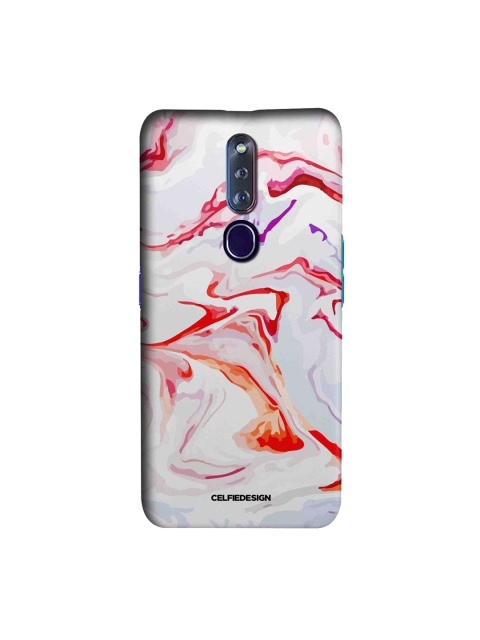 

CelfieDesign White & Red Liquid Funk Marble Oppo F11 Pro Slim Back Case