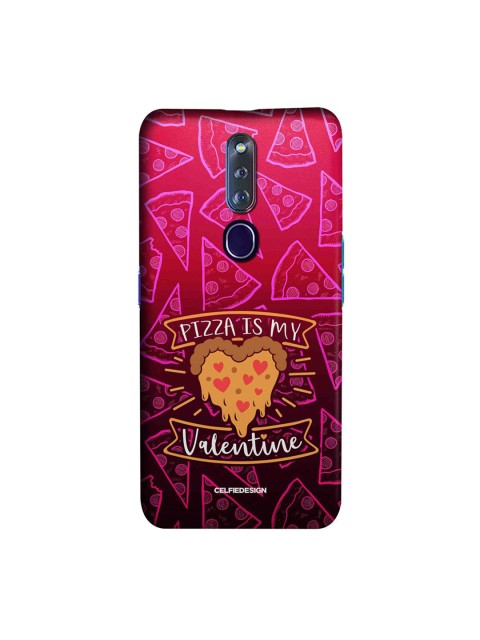 

CelfieDesign Pink & Brown Pizza Is My Valentine Oppo F11 Pro Slim Back Case