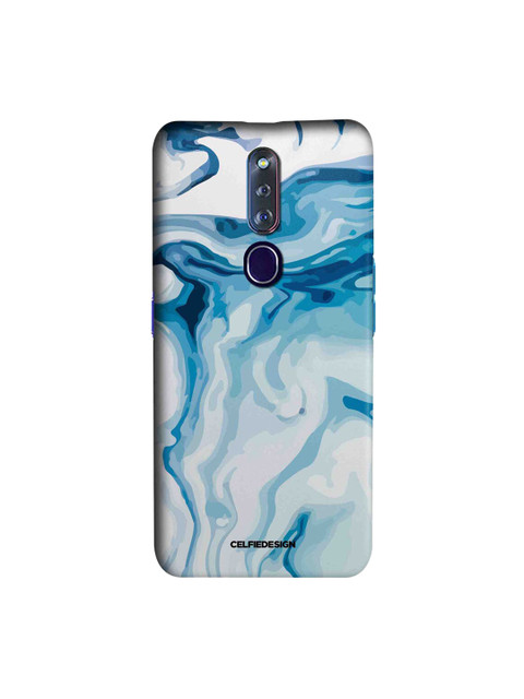 

CelfieDesign Blue & White Liquid Funk Turquoise Oppo F11 Pro Slim Back Case