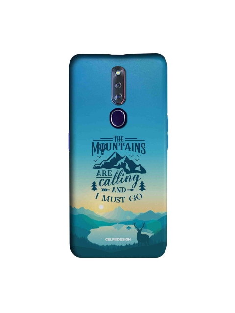 

CelfieDesign Blue The Mountains Are Calling Oppo F11 Pro Slim Back Case