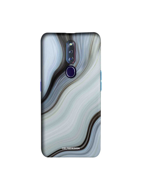 

CelfieDesign Blue & Black Liquid Funk Oppo F11 Pro Slim Back Case