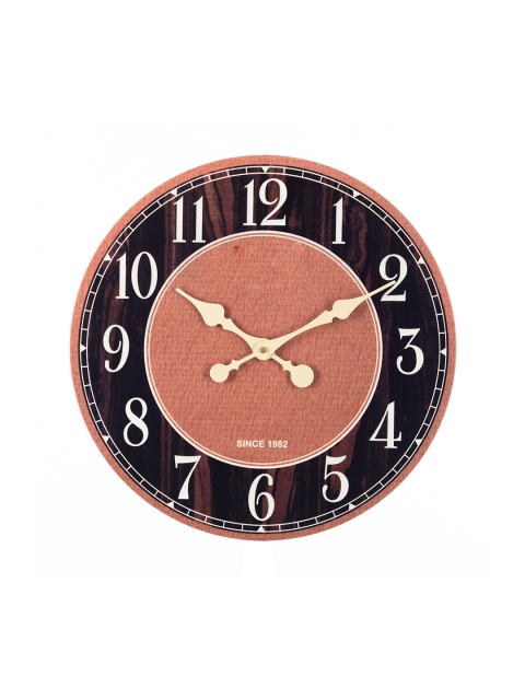 

eCraftIndia Black & Brown Dial 36.8 cm Analogue Wall Clock
