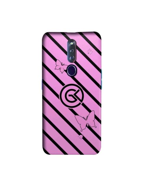 

CelfieDesign Pink & Black Rain Oppo F11 Pro Slim Back Case